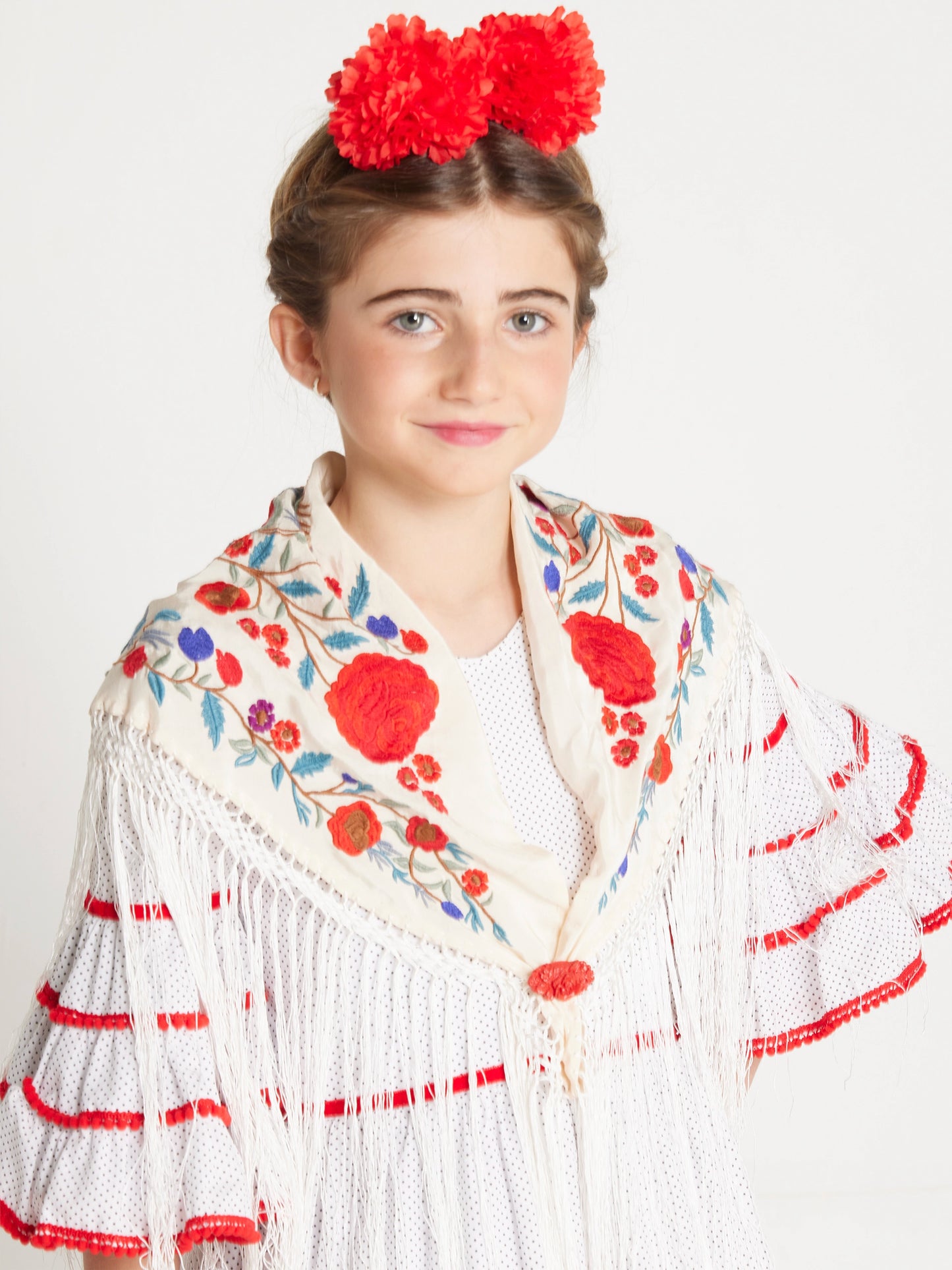 Modelo Vega blanco lunares