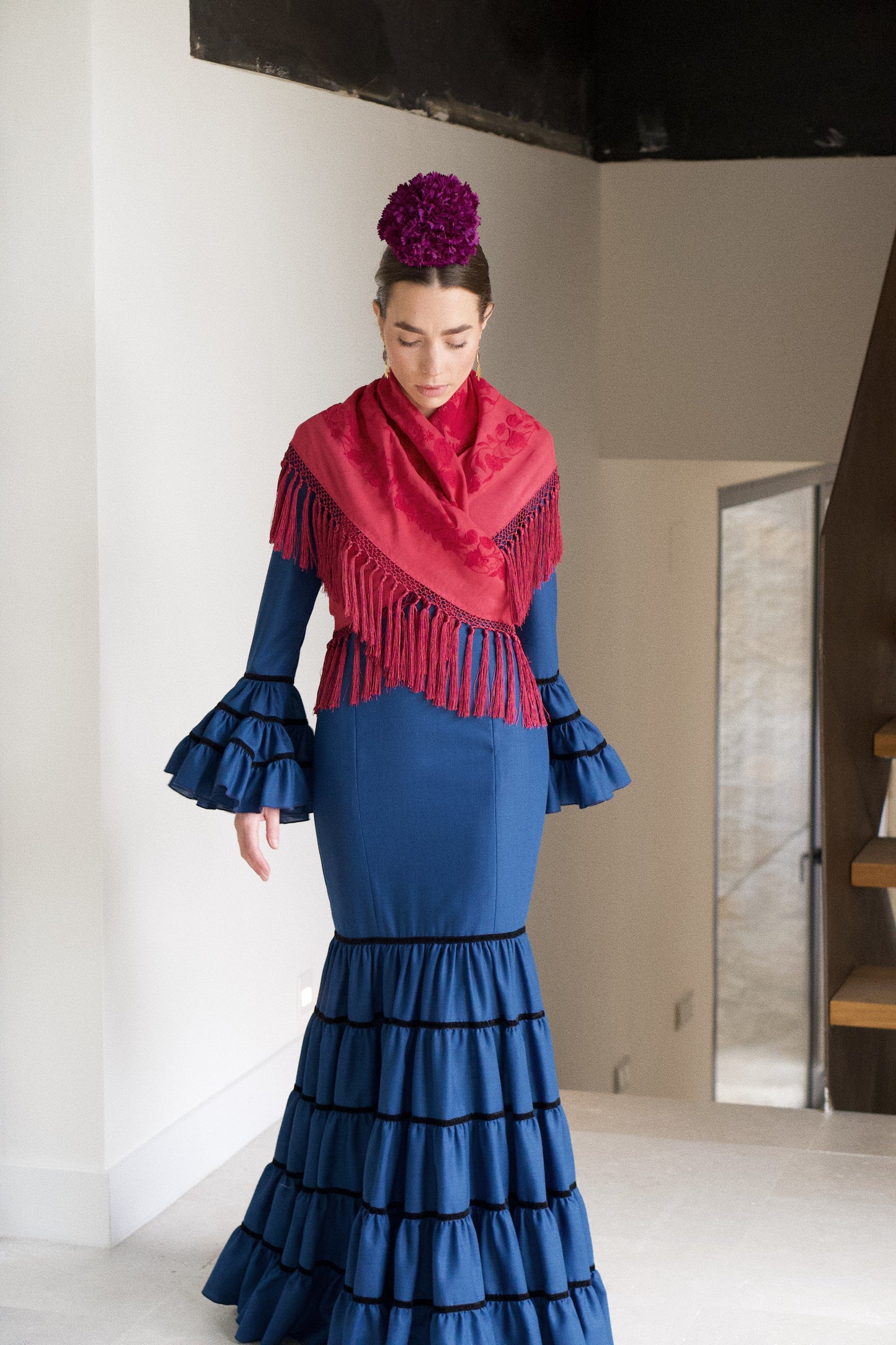 Modelo Ceci azul marino by Rent Il Clavel (alquiler)