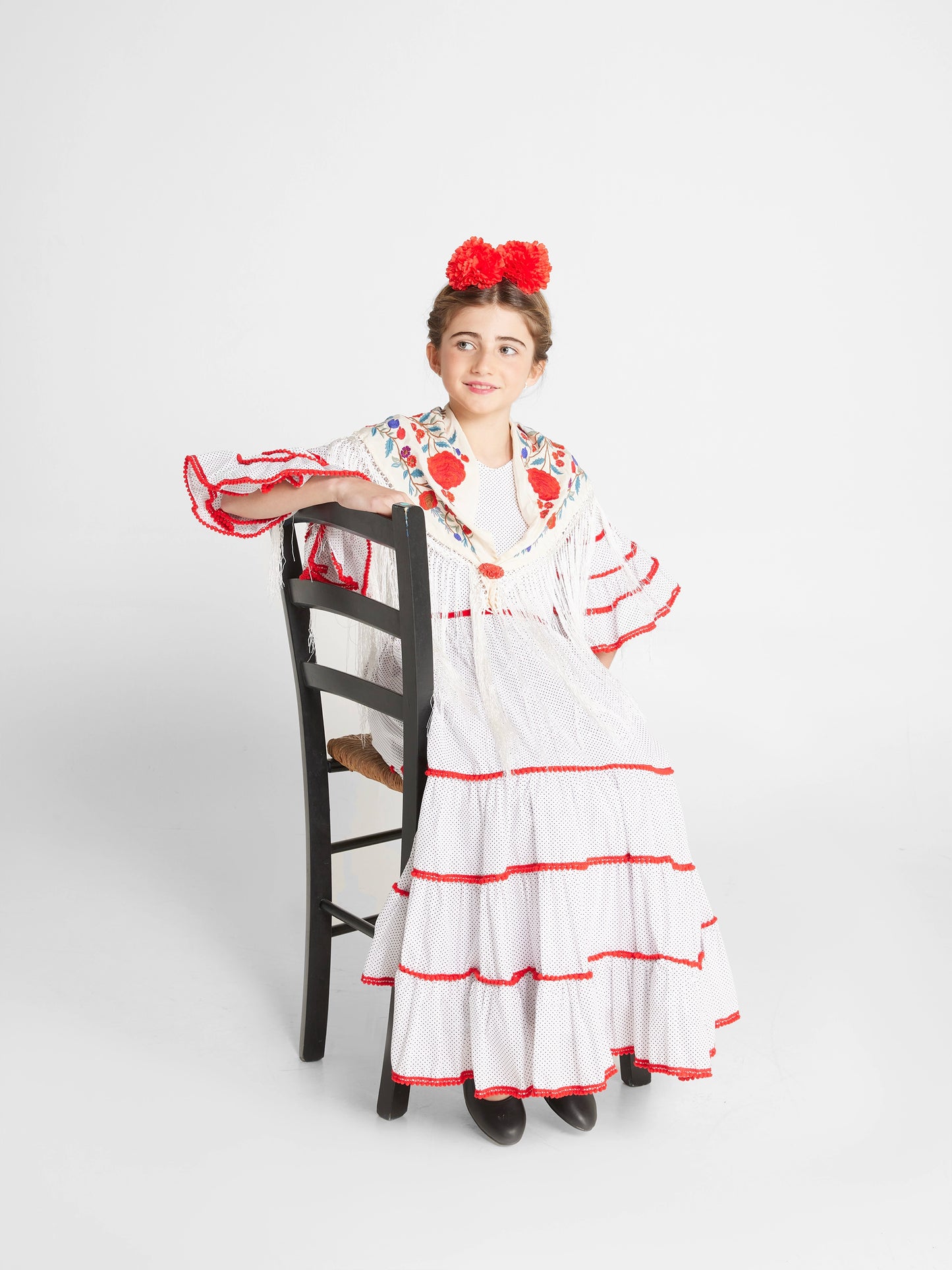 Modelo Vega blanco lunares