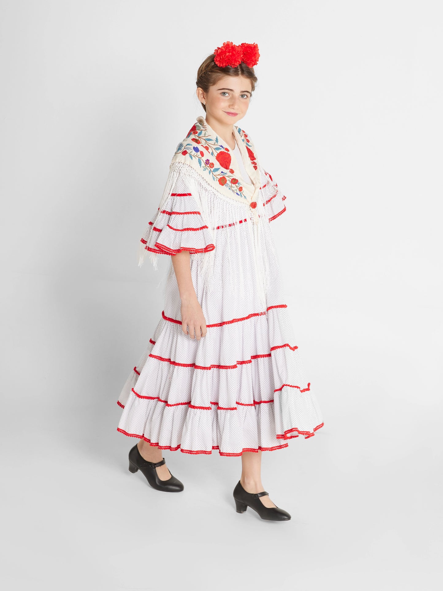 Modelo Vega blanco lunares