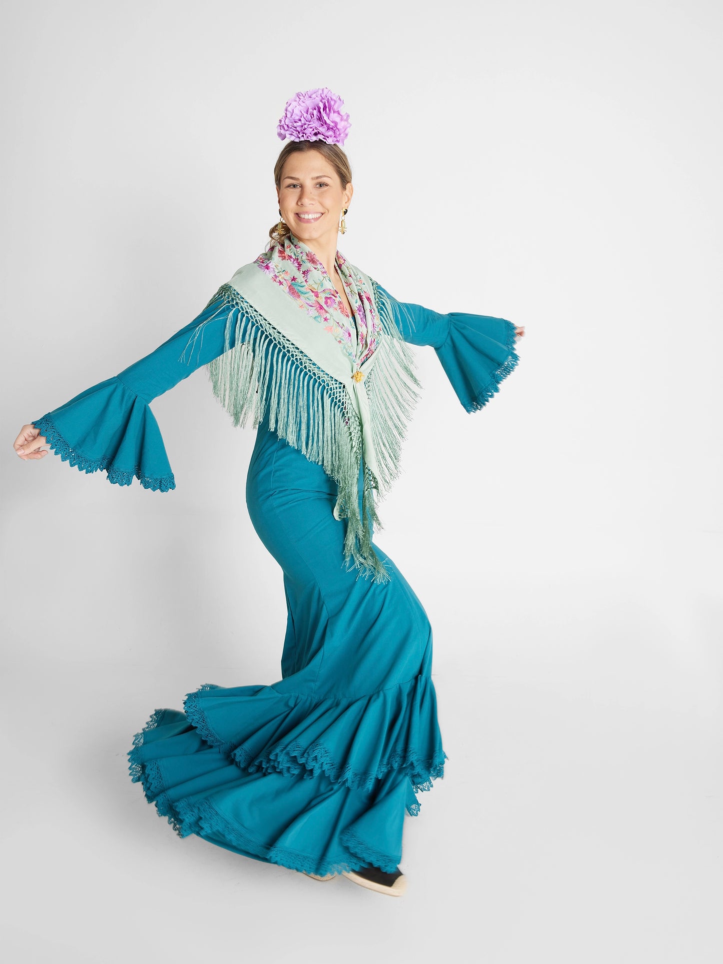 Modelo Ana verde esmeralda by Cristina Molina (Sevilla, España)