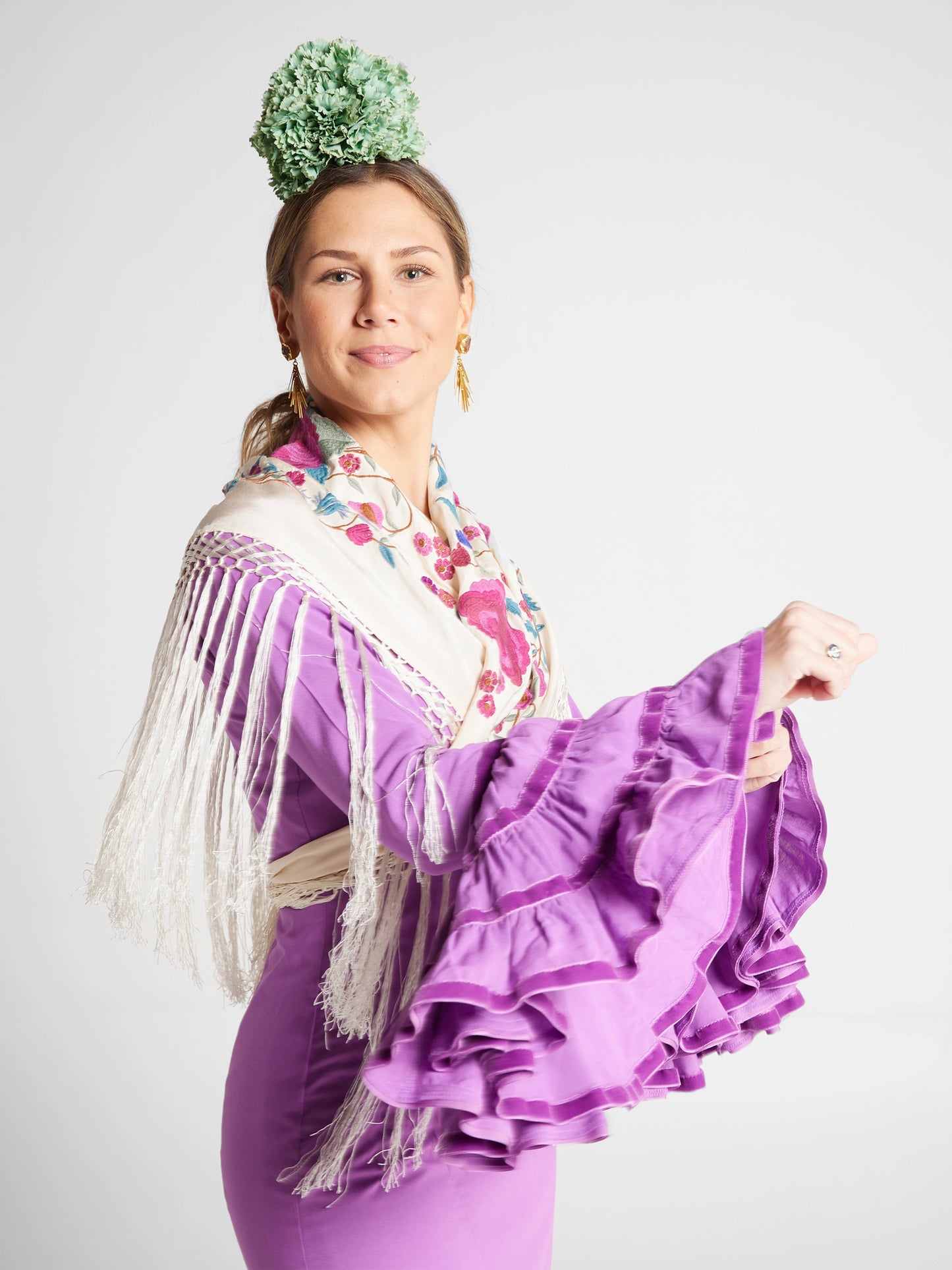 Modelo Cande malva by Cristina Molina (Sevilla, España)