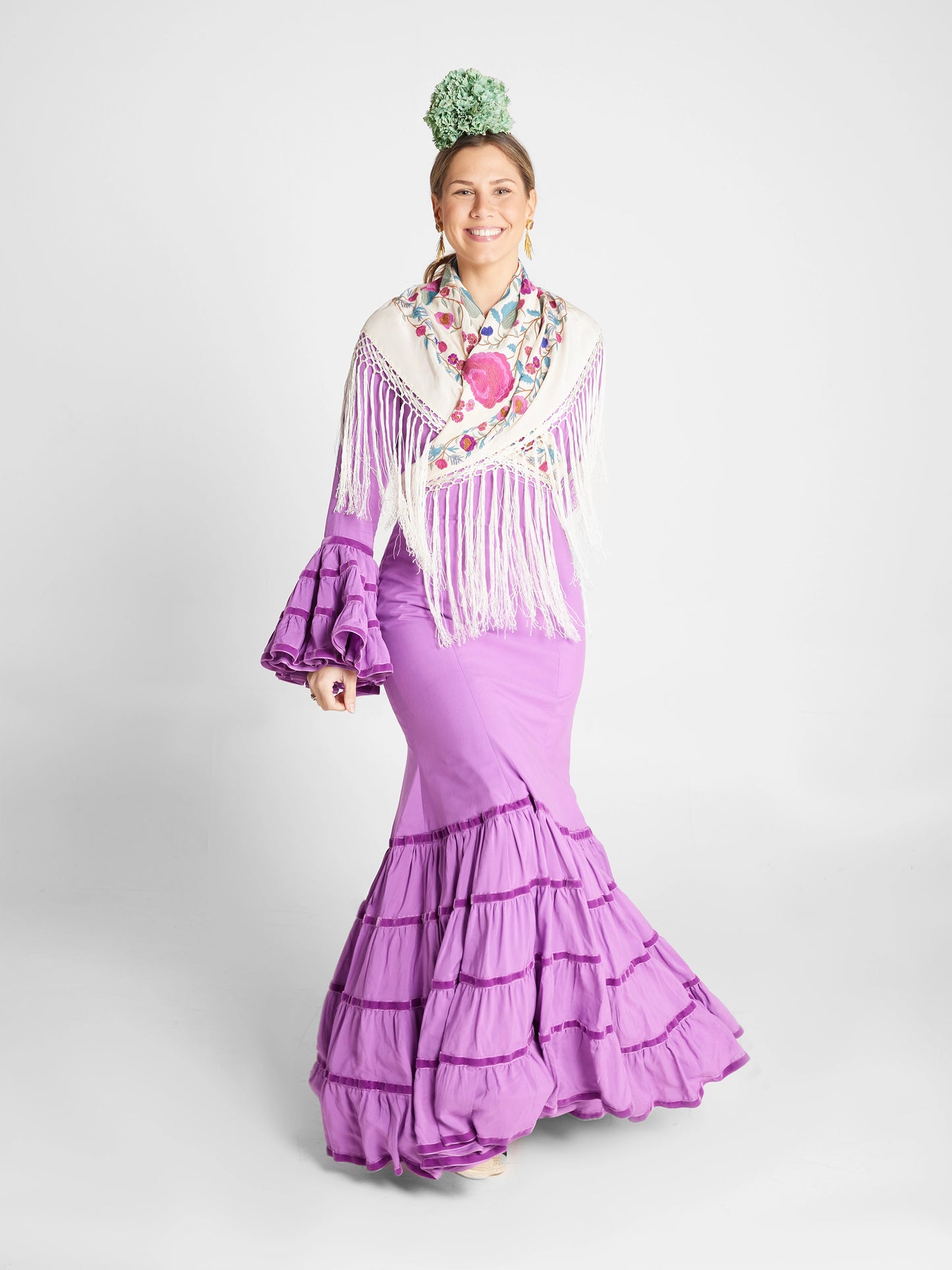 Modelo Cande malva by Cristina Molina (Sevilla, España)