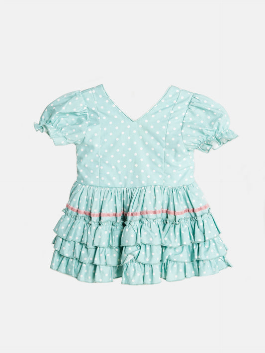 Modelo bebé verde agua