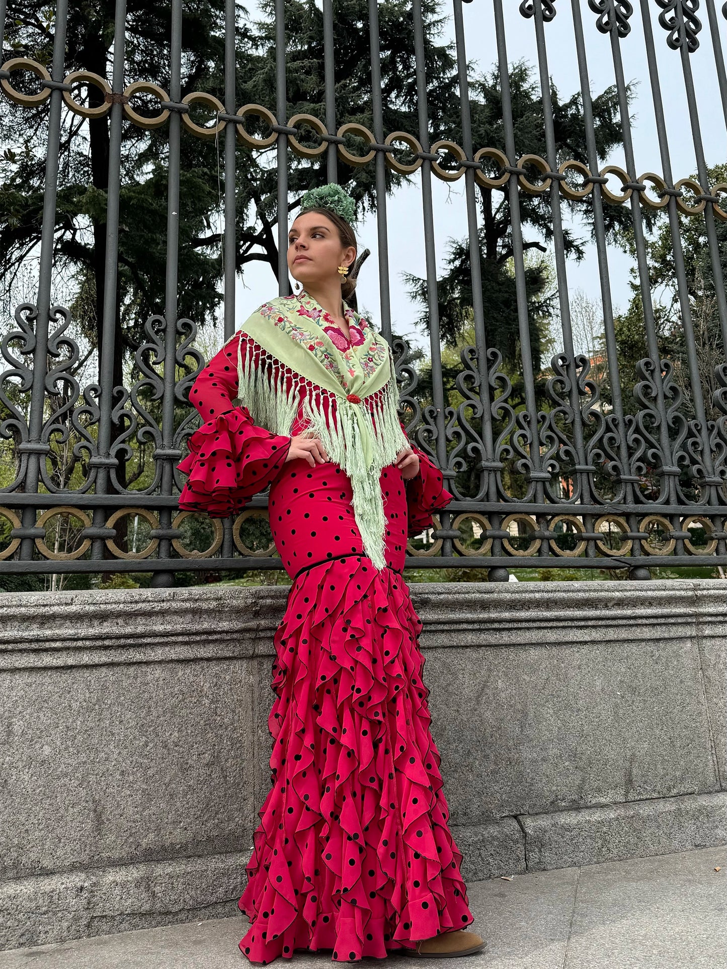 Modelo inés rojo by Notelodigo Moda Flamenca (Sevilla)- Talla 34