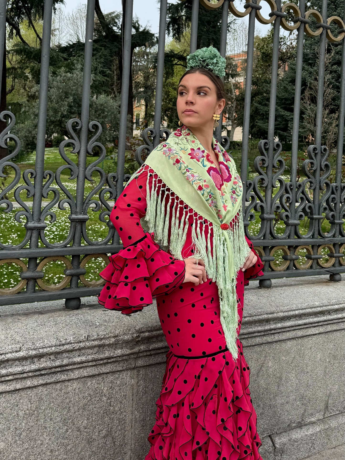 Modelo inés rojo by Notelodigo Moda Flamenca (Sevilla)- Talla 34