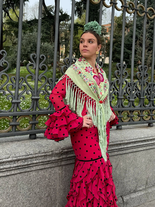 Modelo inés rojo by Notelodigo Moda Flamenca (Sevilla)- Talla 34