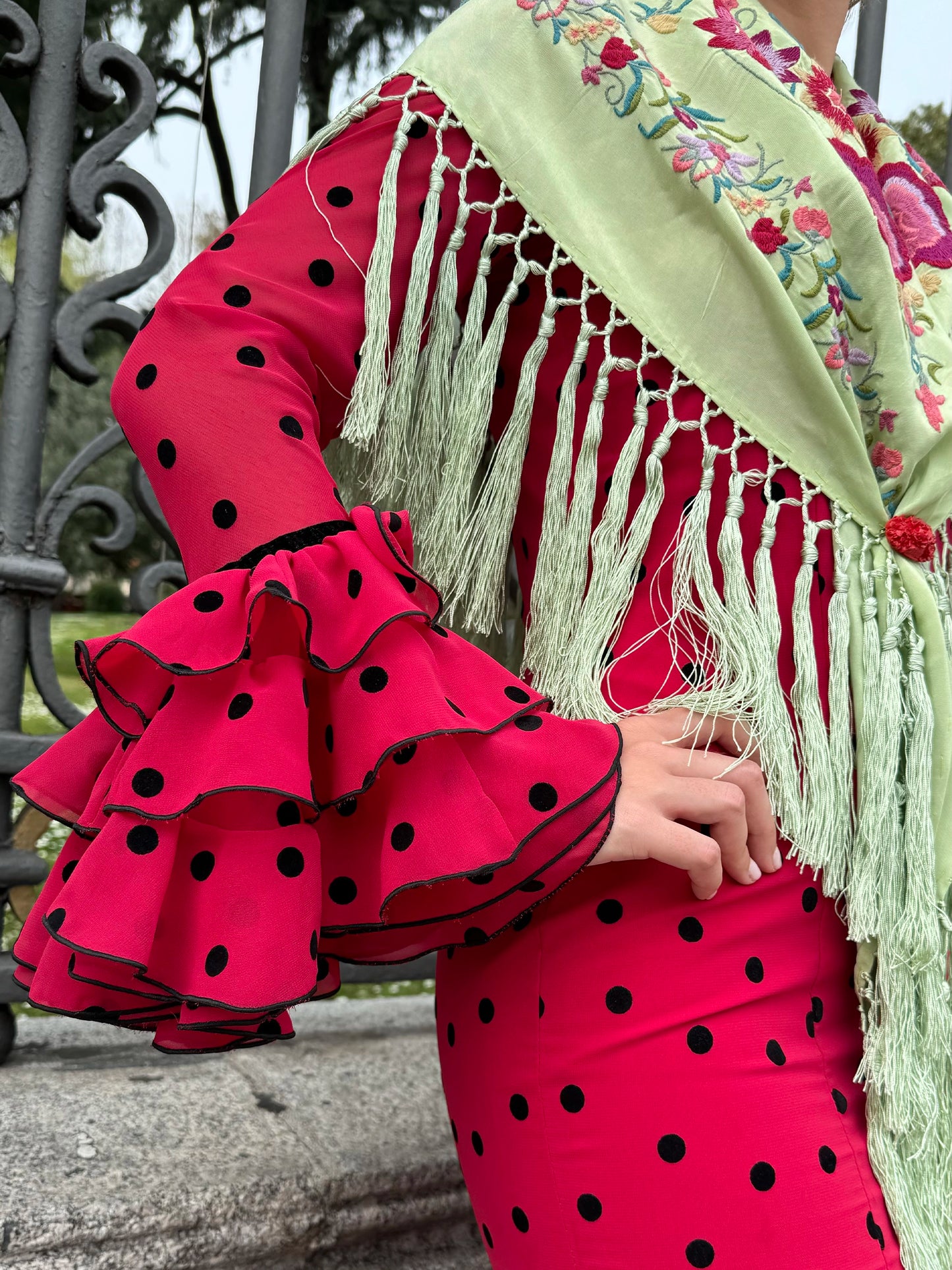 Modelo inés rojo by Notelodigo Moda Flamenca (Sevilla)- Talla 34