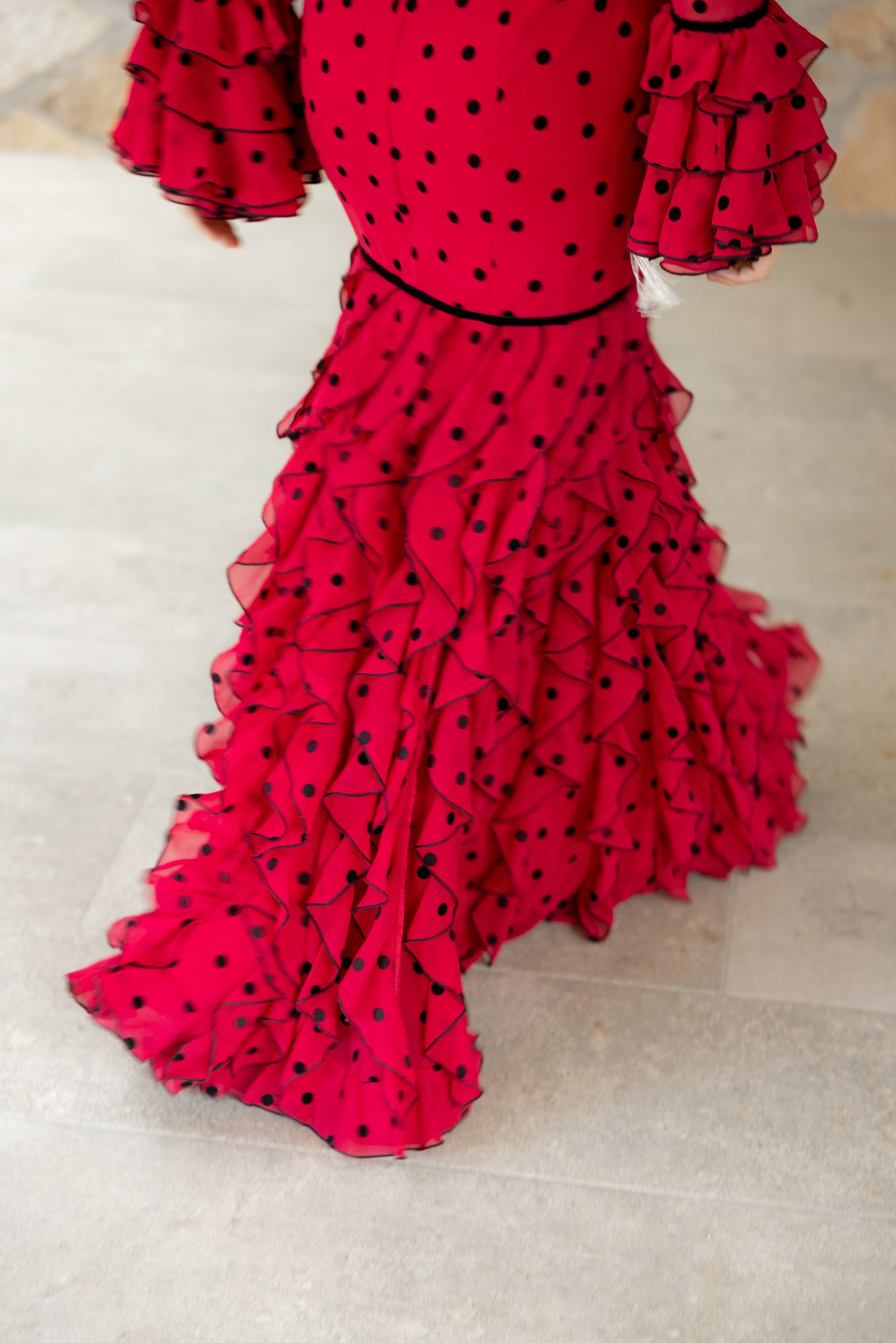 Modelo inés rojo by Notelodigo Moda Flamenca (Sevilla)- Talla 34
