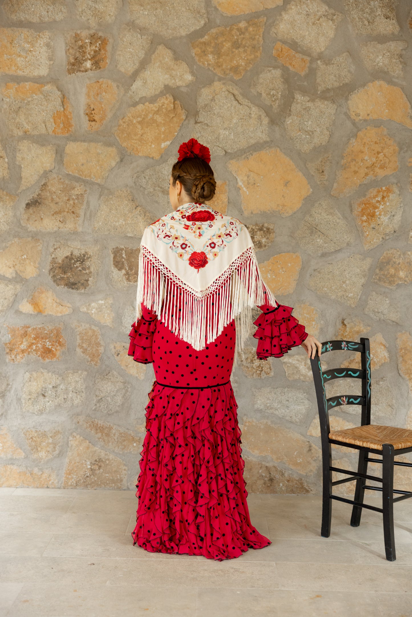 Modelo inés rojo by Notelodigo Moda Flamenca (Sevilla)- Talla 34