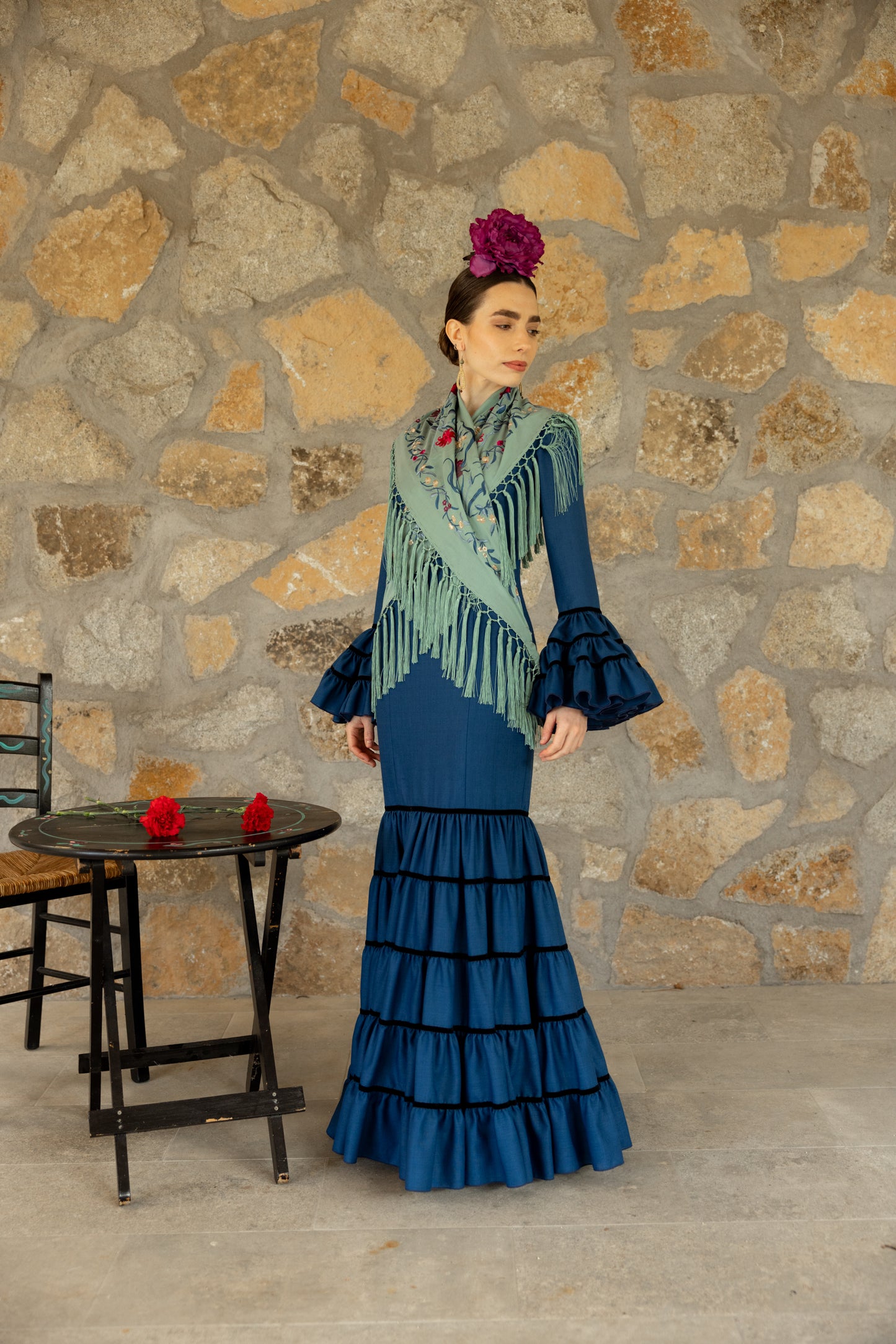 Modelo Ceci azul marino by Rent Il Clavel (alquiler)