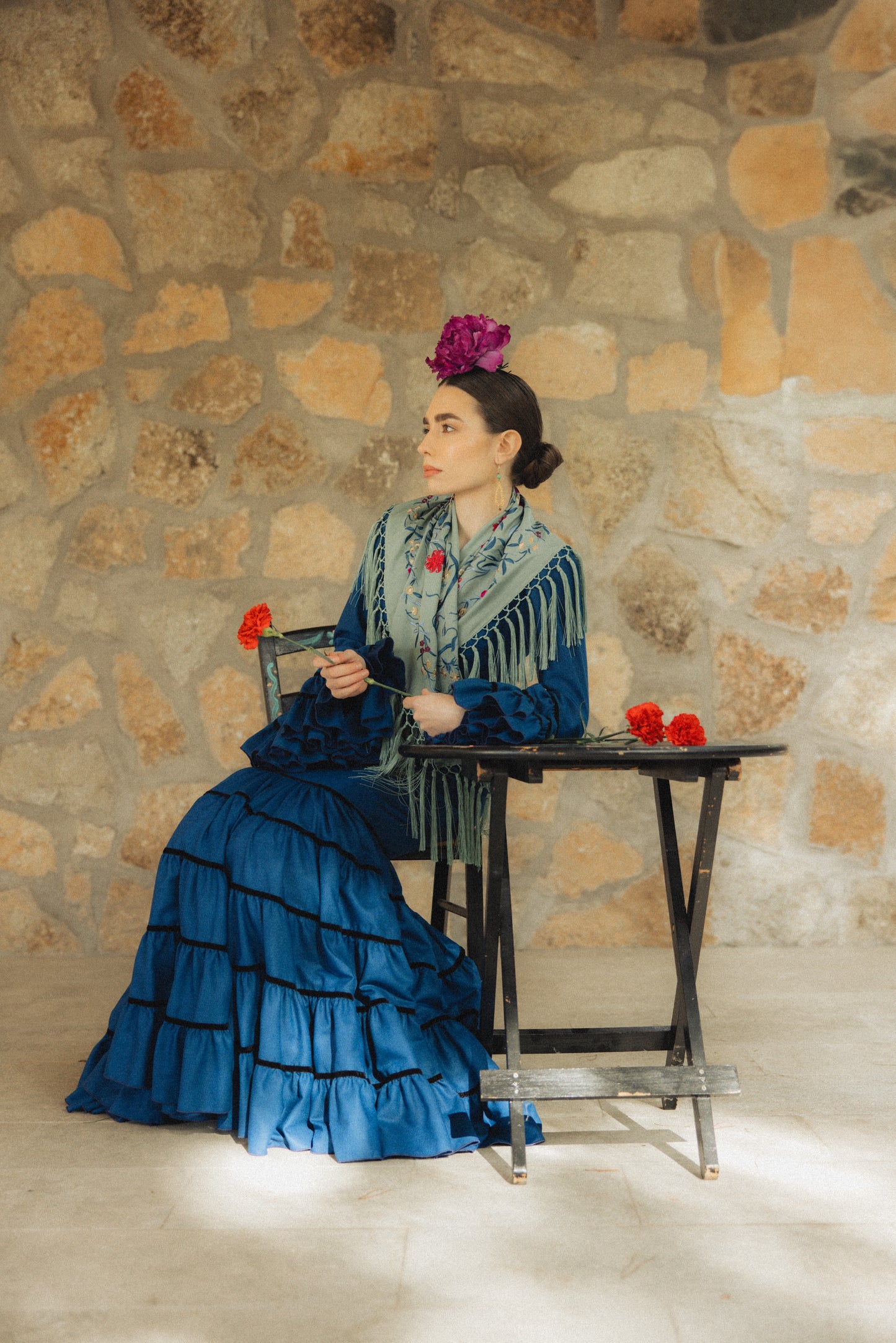 Modelo Ceci azul marino by Rent Il Clavel (alquiler)