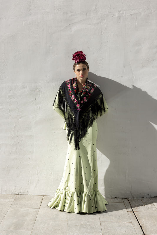 Modelo Miri verde pistacho