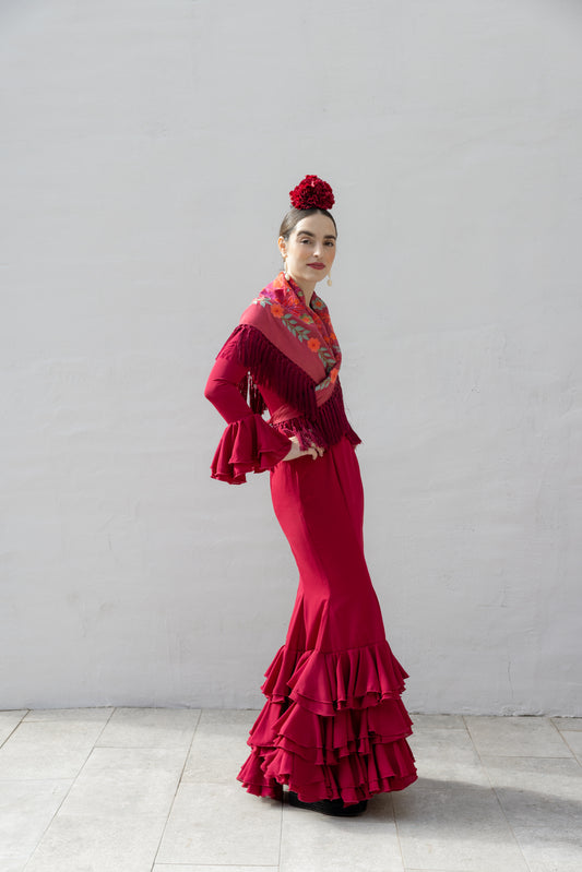 Modelo Pia color vino