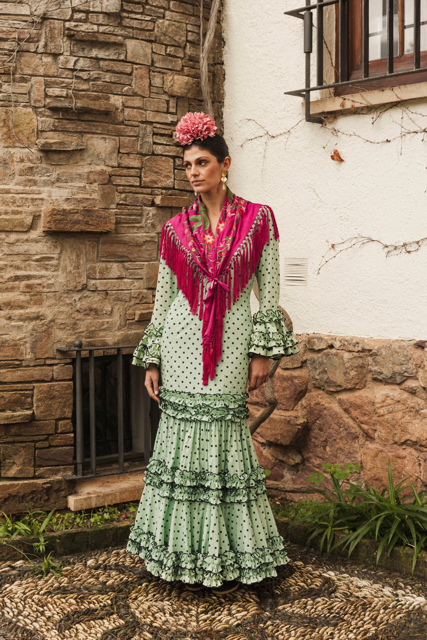 Modelo Ali verde menta