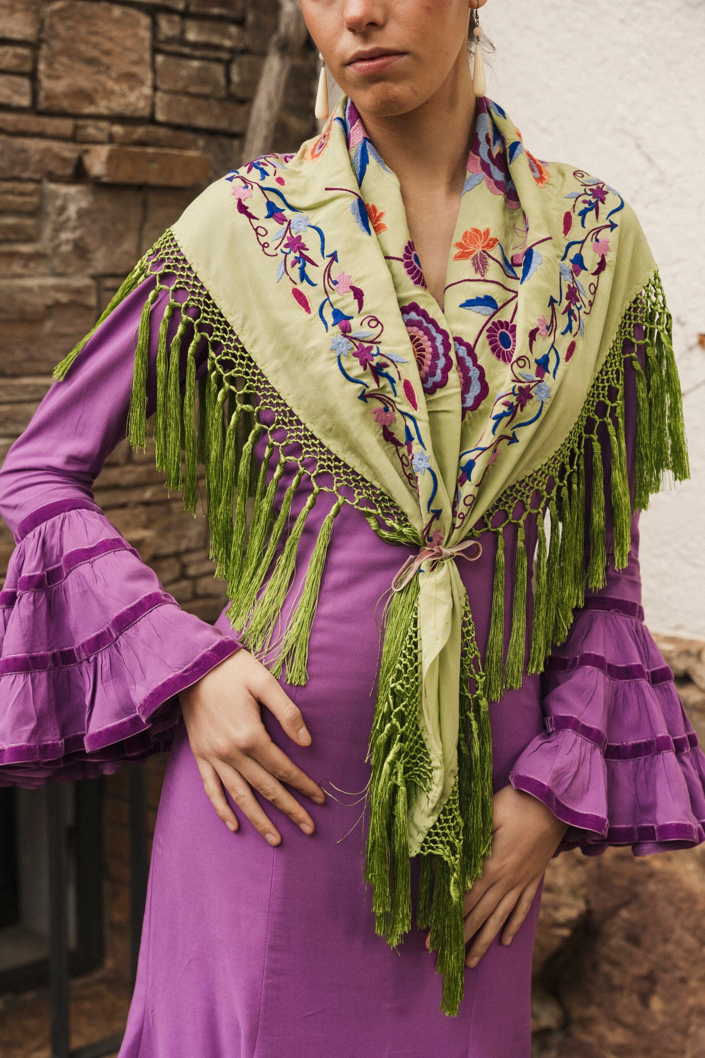 Modelo Cande malva by Cristina Molina (Sevilla, España)