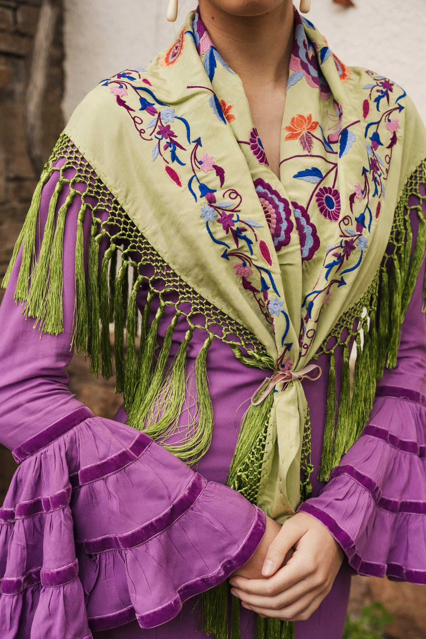 Modelo Cande malva by Cristina Molina (Sevilla, España)