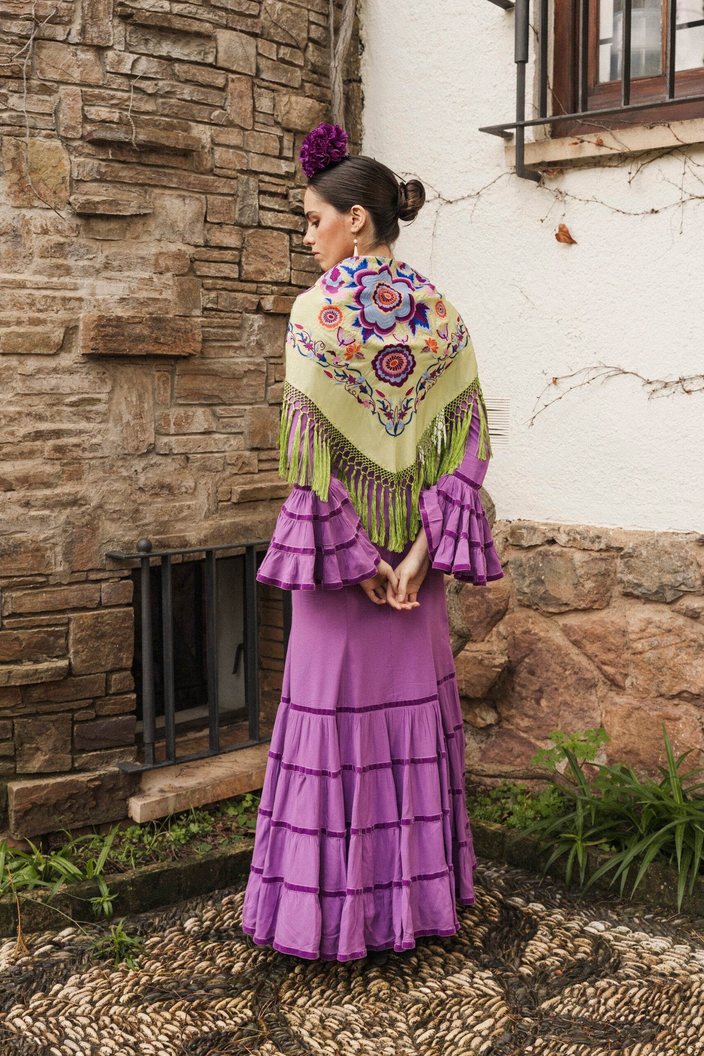 Modelo Cande malva by Cristina Molina (Sevilla, España)