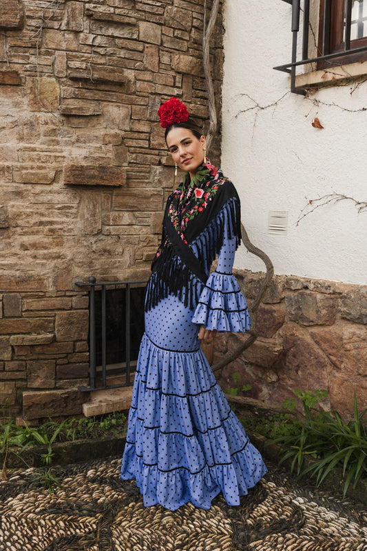 Modelo Anne azul by Pilar Román (Córdoba, España)