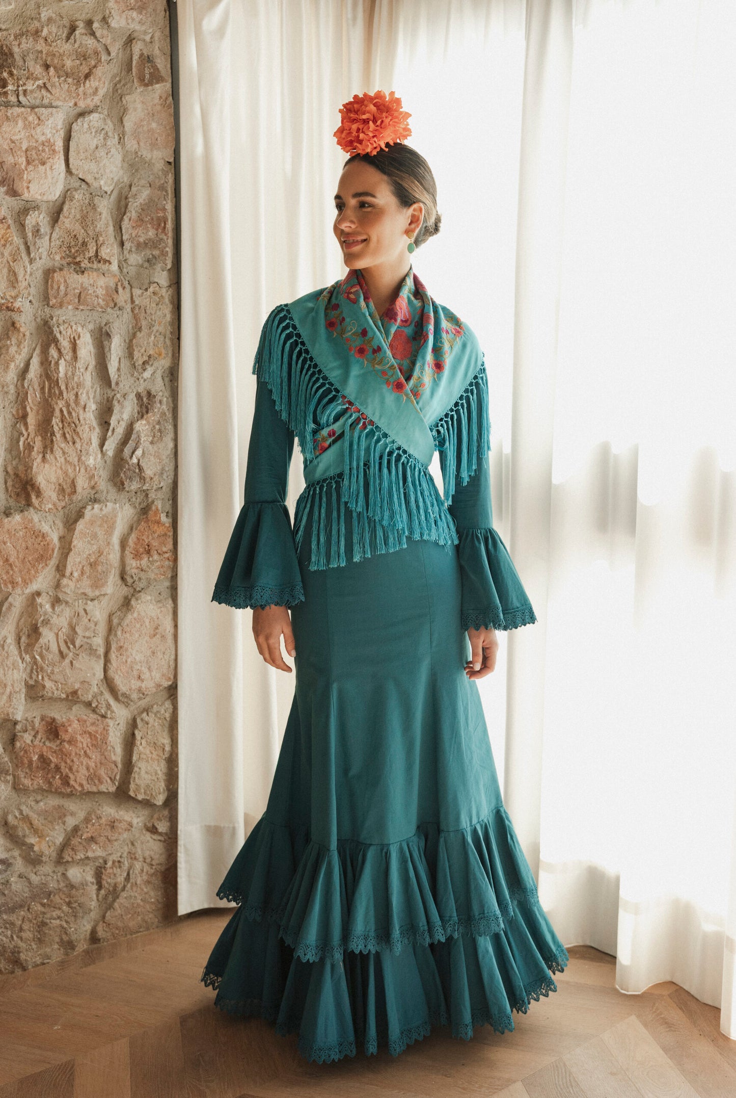 Modelo Ana verde esmeralda by Cristina Molina (Sevilla, España)