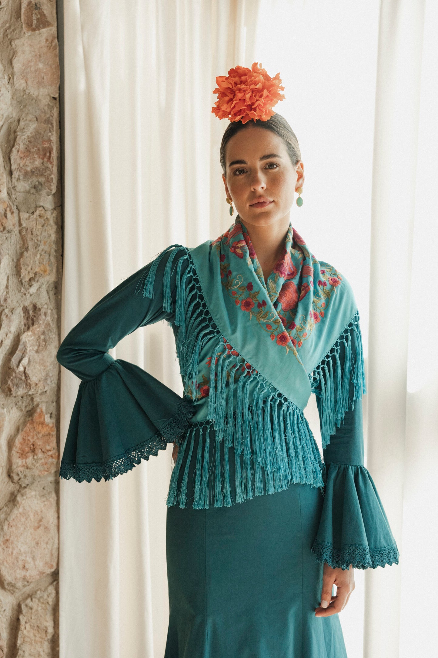 Modelo Ana verde esmeralda by Cristina Molina (Sevilla, España)