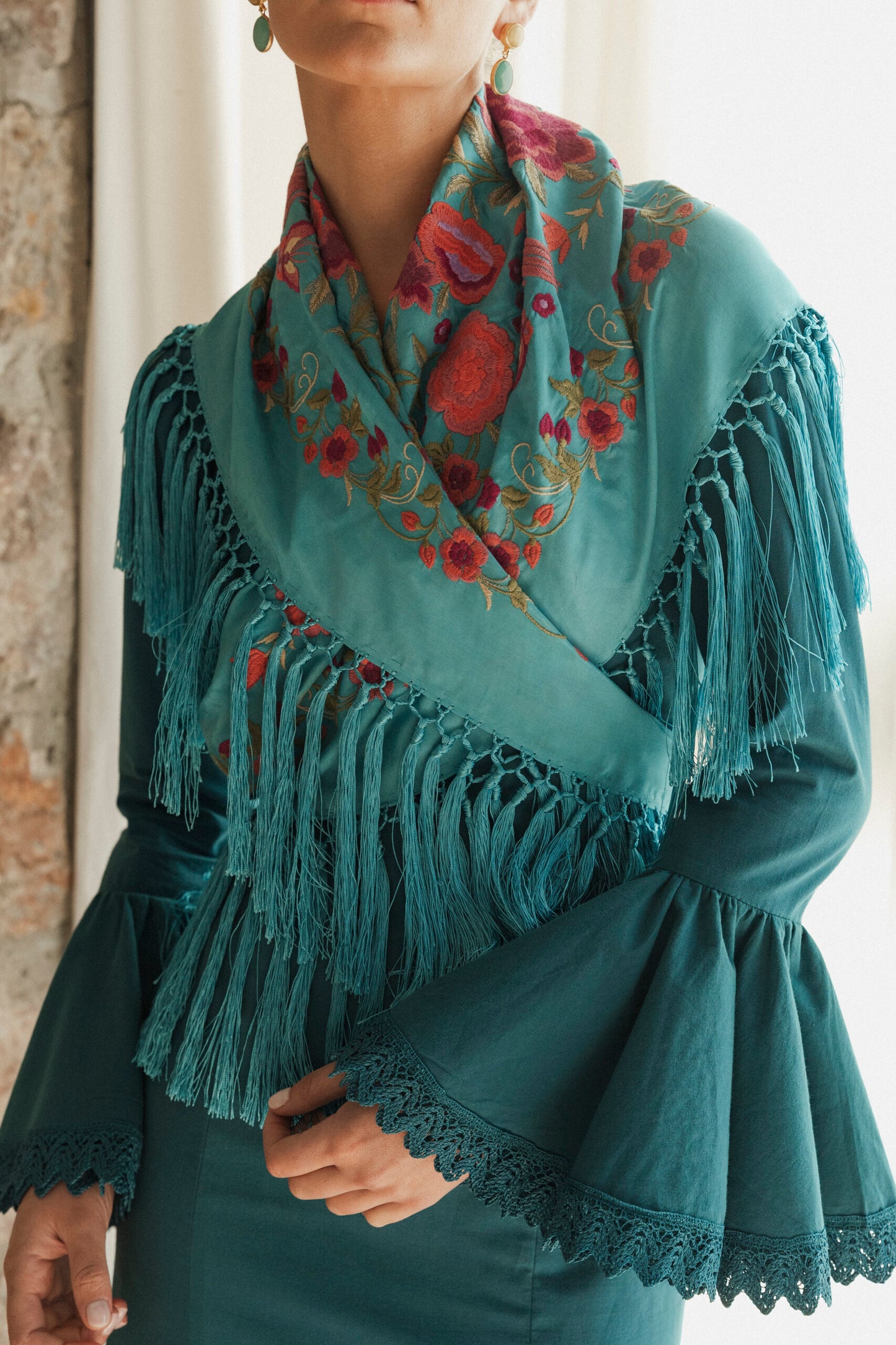 Modelo Ana verde esmeralda by Cristina Molina (Sevilla, España)