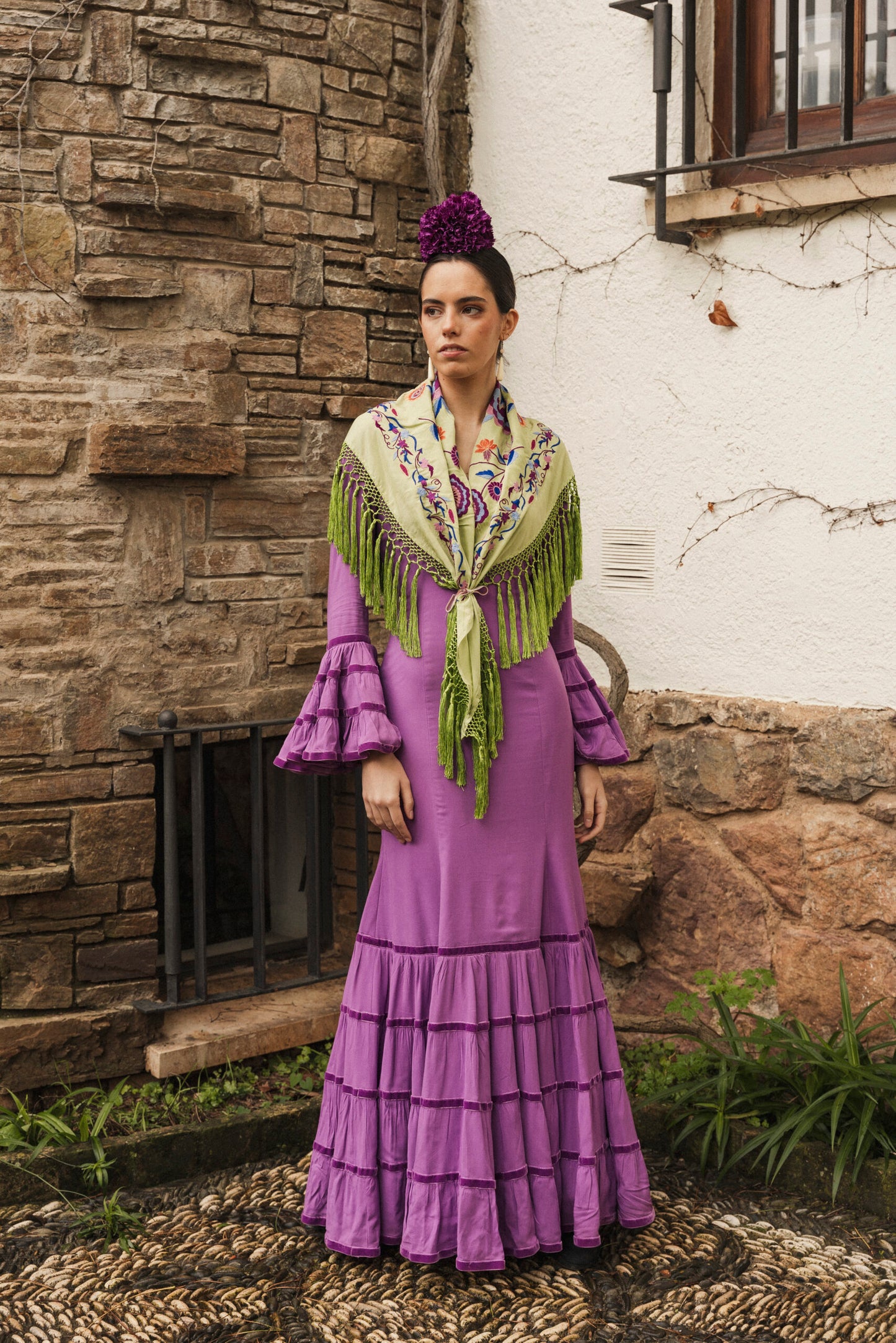 Modelo Cande malva by Cristina Molina (Sevilla, España)