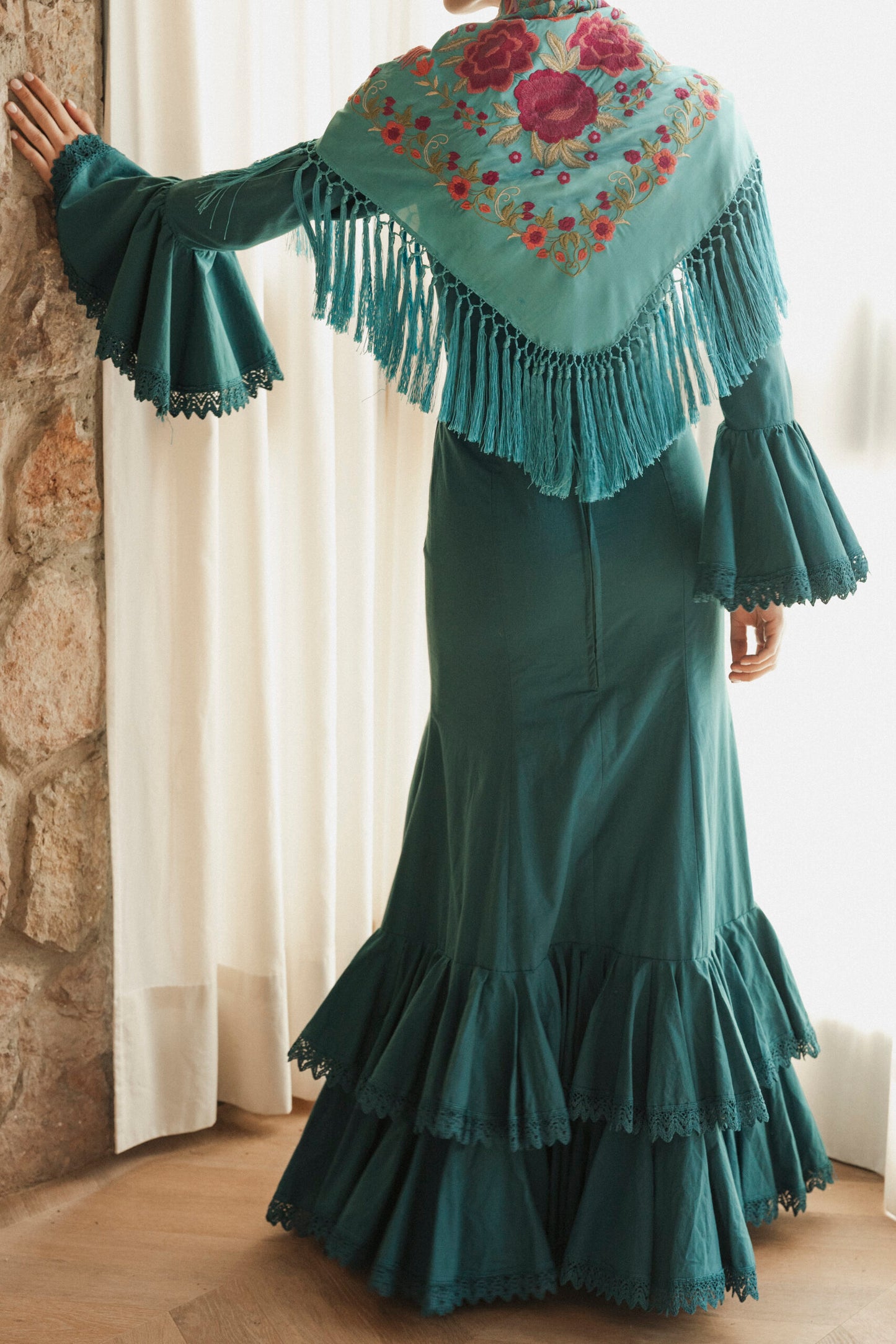 Modelo Ana verde esmeralda by Cristina Molina (Sevilla, España)